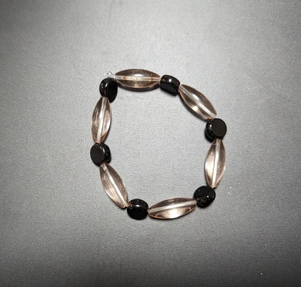 Black with Brownish Clear
