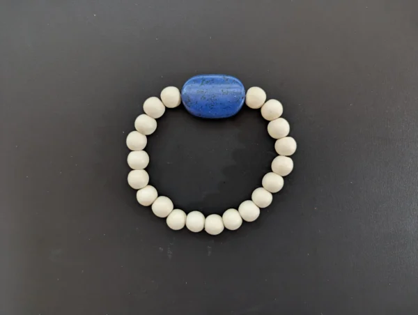 Indigo and White