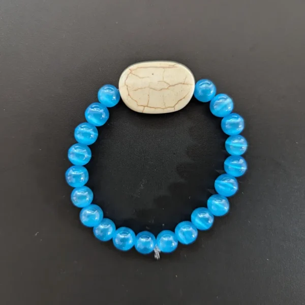 Skyblue and White