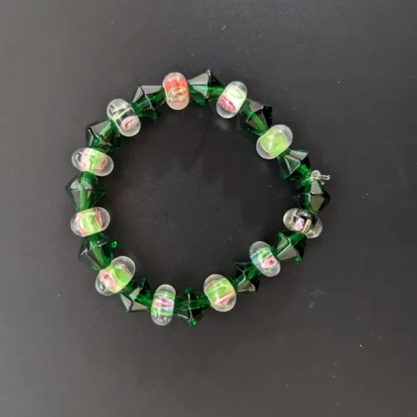 Clear Pink and Green