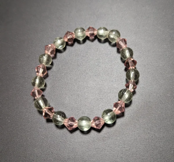Pink with Clear Green Color